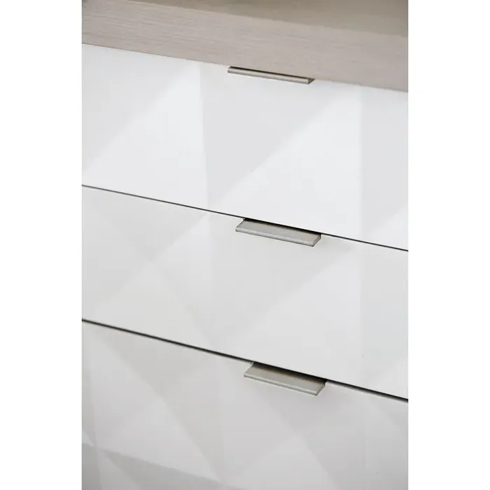 Lucille 3-Drawer Nightstand - Grey, Wood