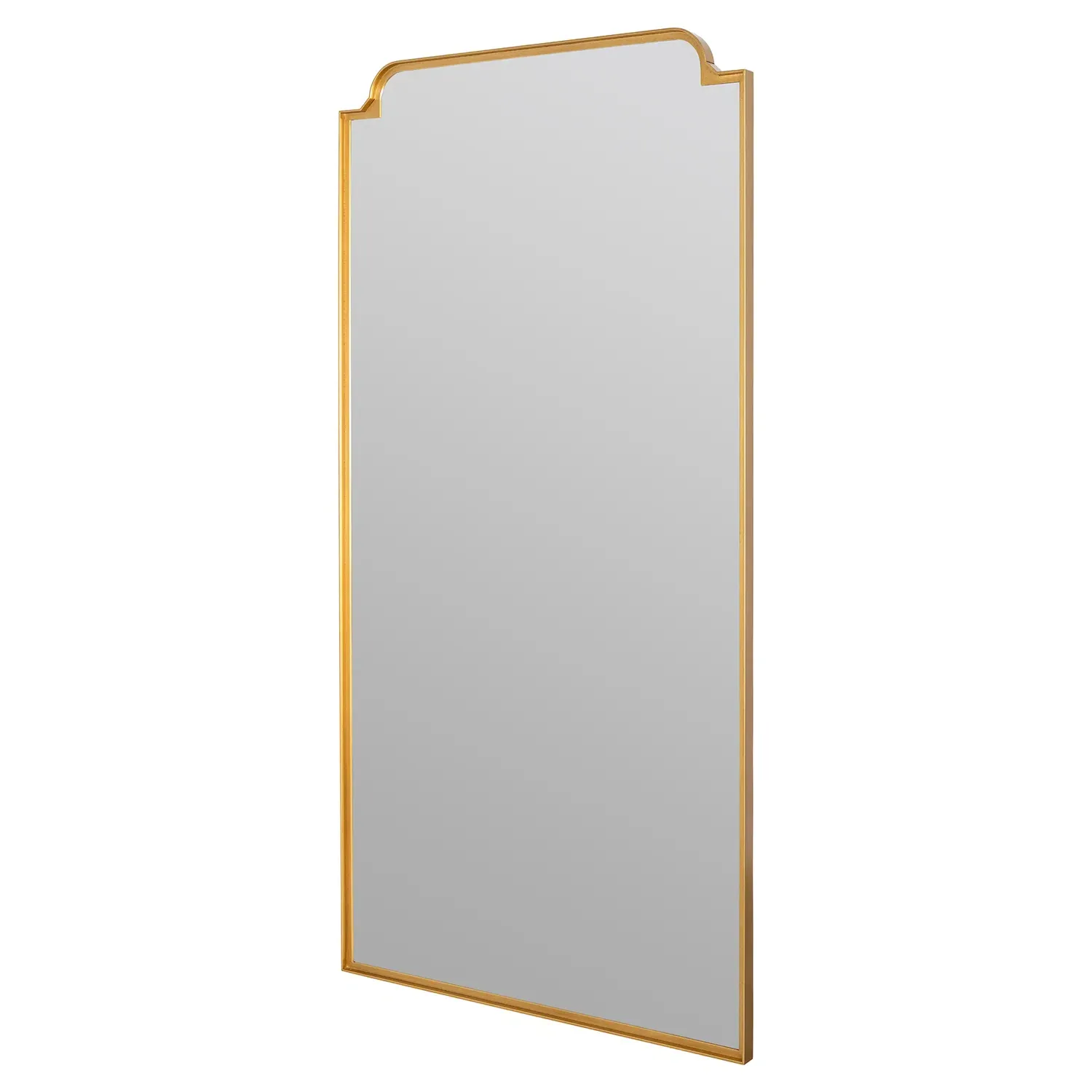Lucille Leaner Floor Mirror - Gold, Metal