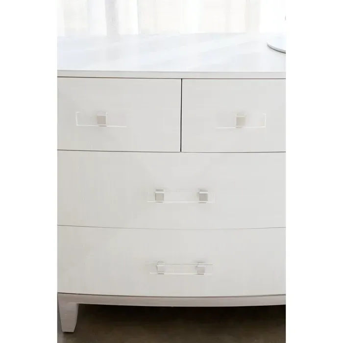 Lucille Seven Drawer Dresser - White Grey, Wood