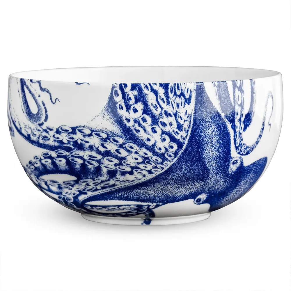 Lucy Serving Bowl - Blue, Porcelain