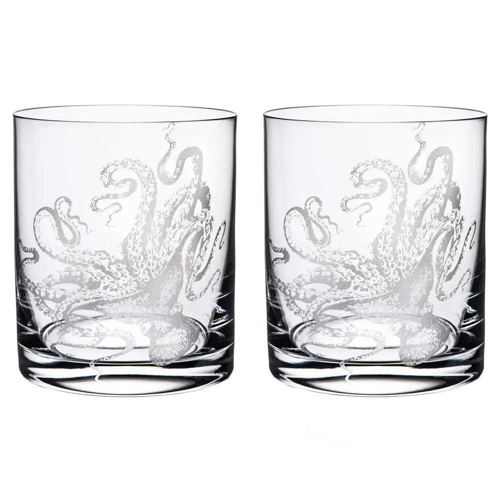 Lucy Short Glass Set of 2 - Clear, Crystal
