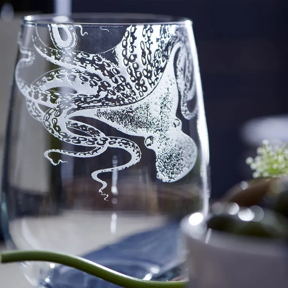 Lucy Stemless Wine Glass Set of 2 - Clear, Crystal