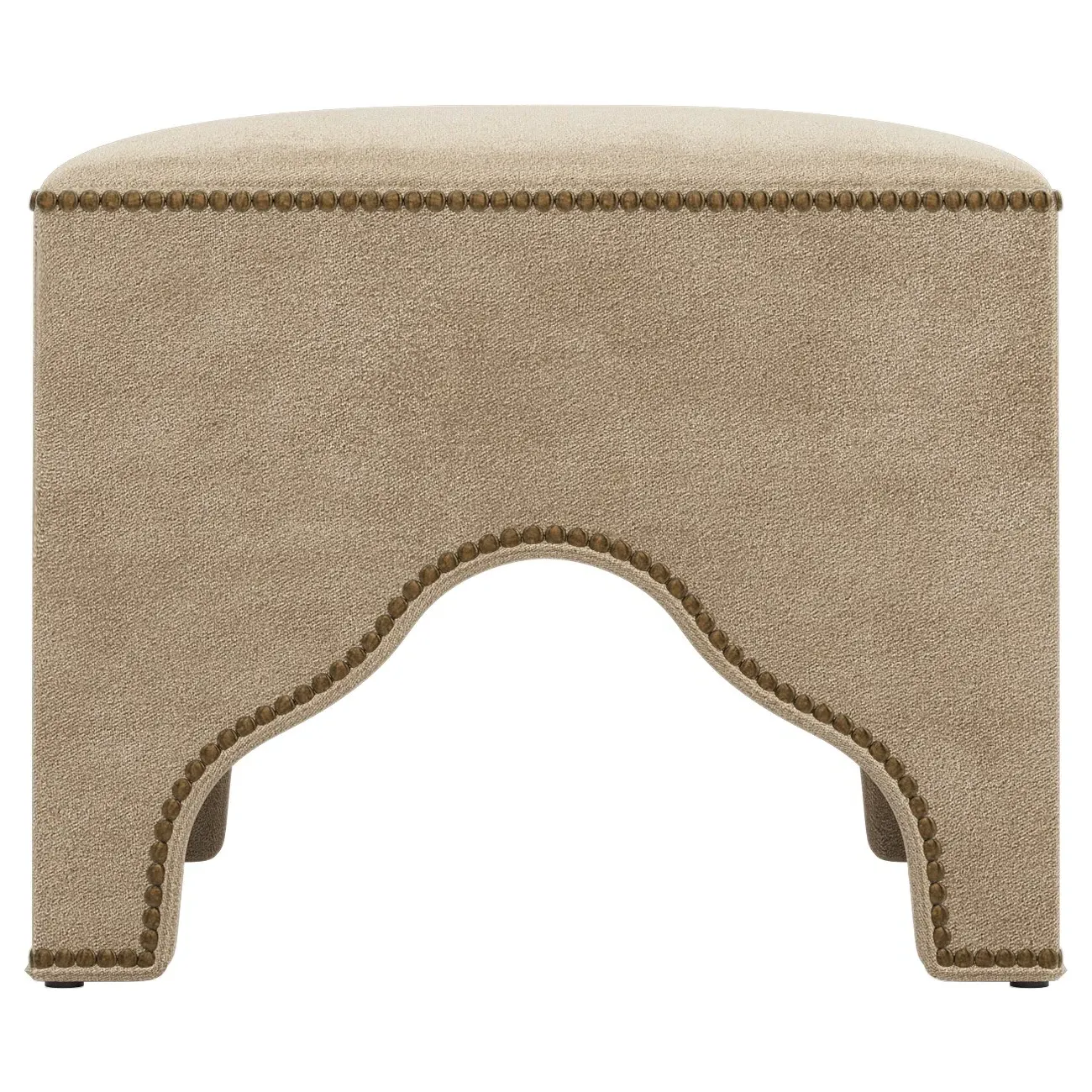 Luiza Performance Velvet Ottoman - Champagne image