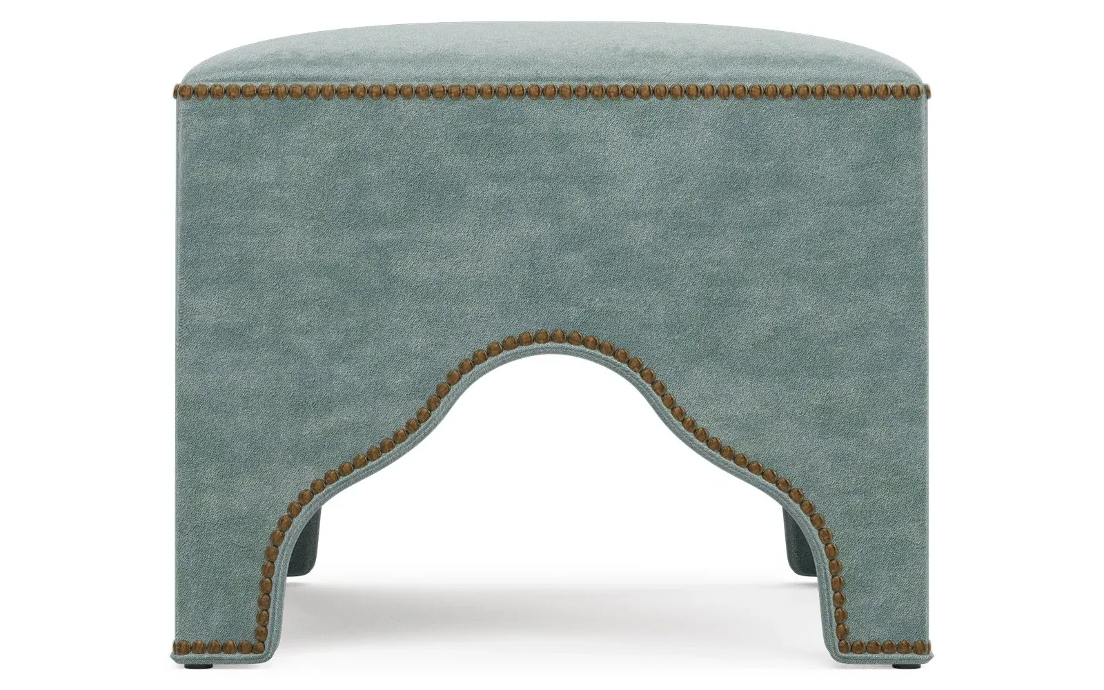 Luiza Performance Velvet Ottoman - Spring Breeze