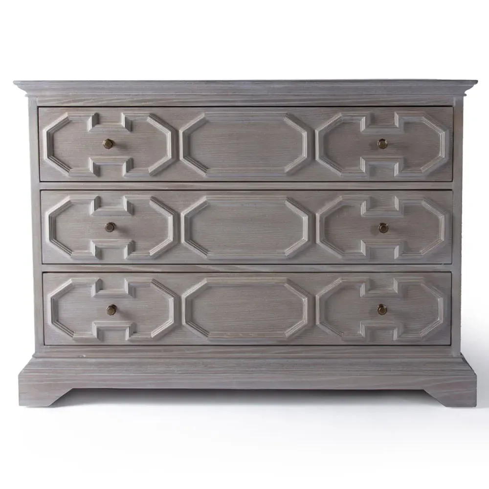 Luke Large 3 Drawer Dresser - Brown, Oak