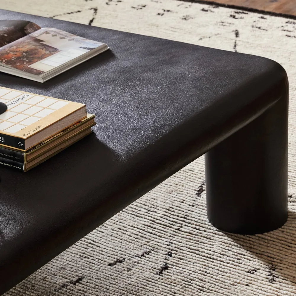 Luke Square Coffee Table - Bronze, Aluminum