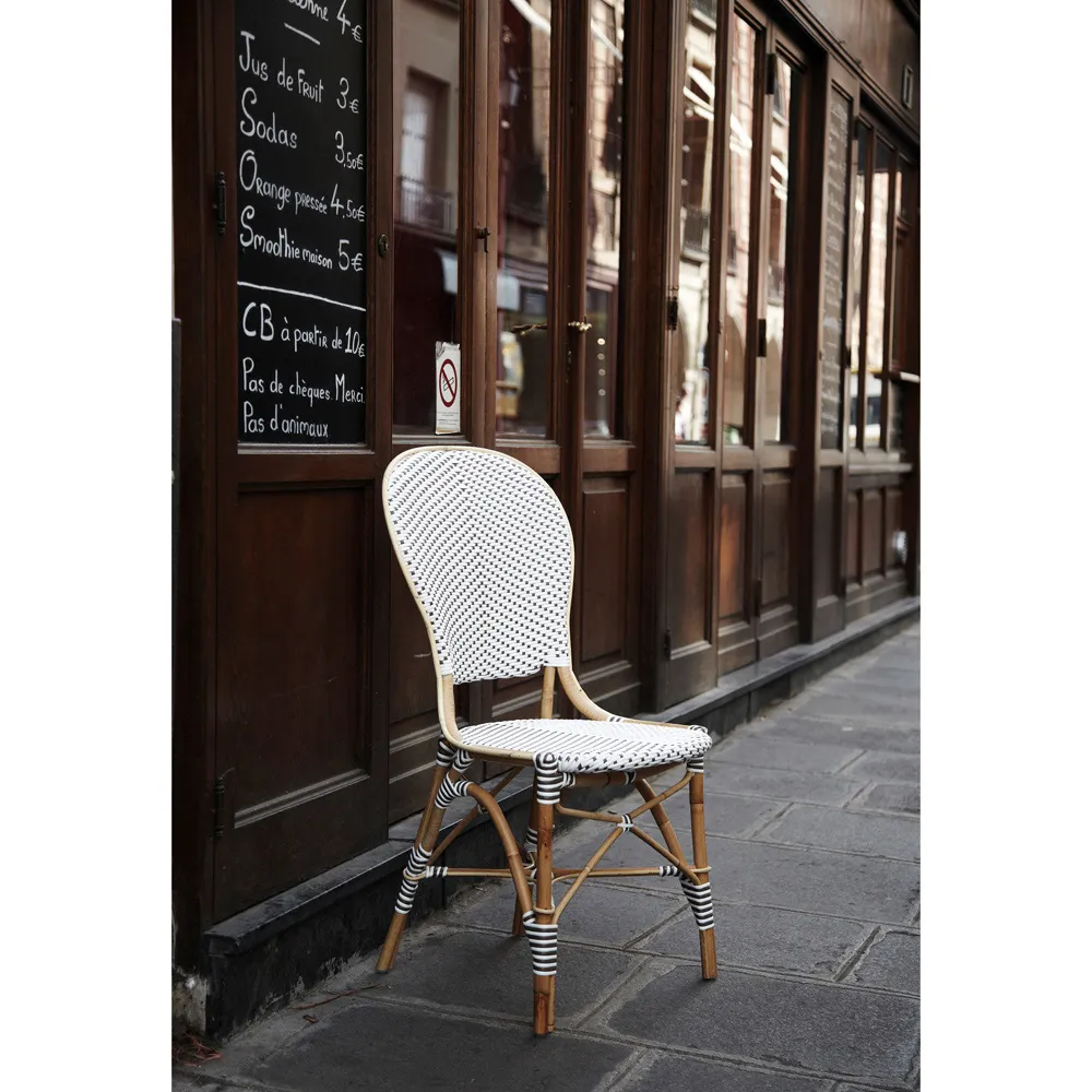 Luke Woven Rattan Dining Side Chair - White