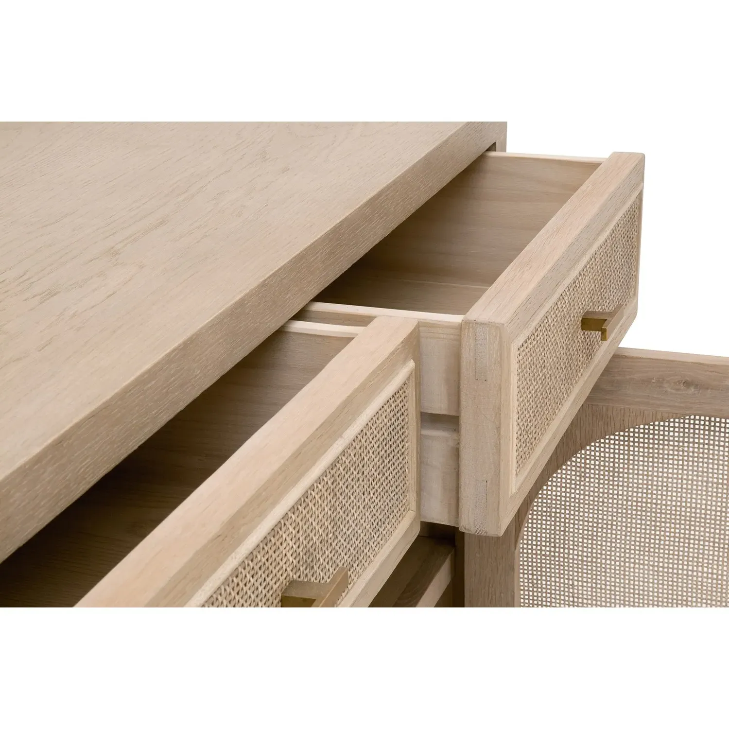 Lulu 2 Drawer 2 Door Media Cabinet - Grey, Oak