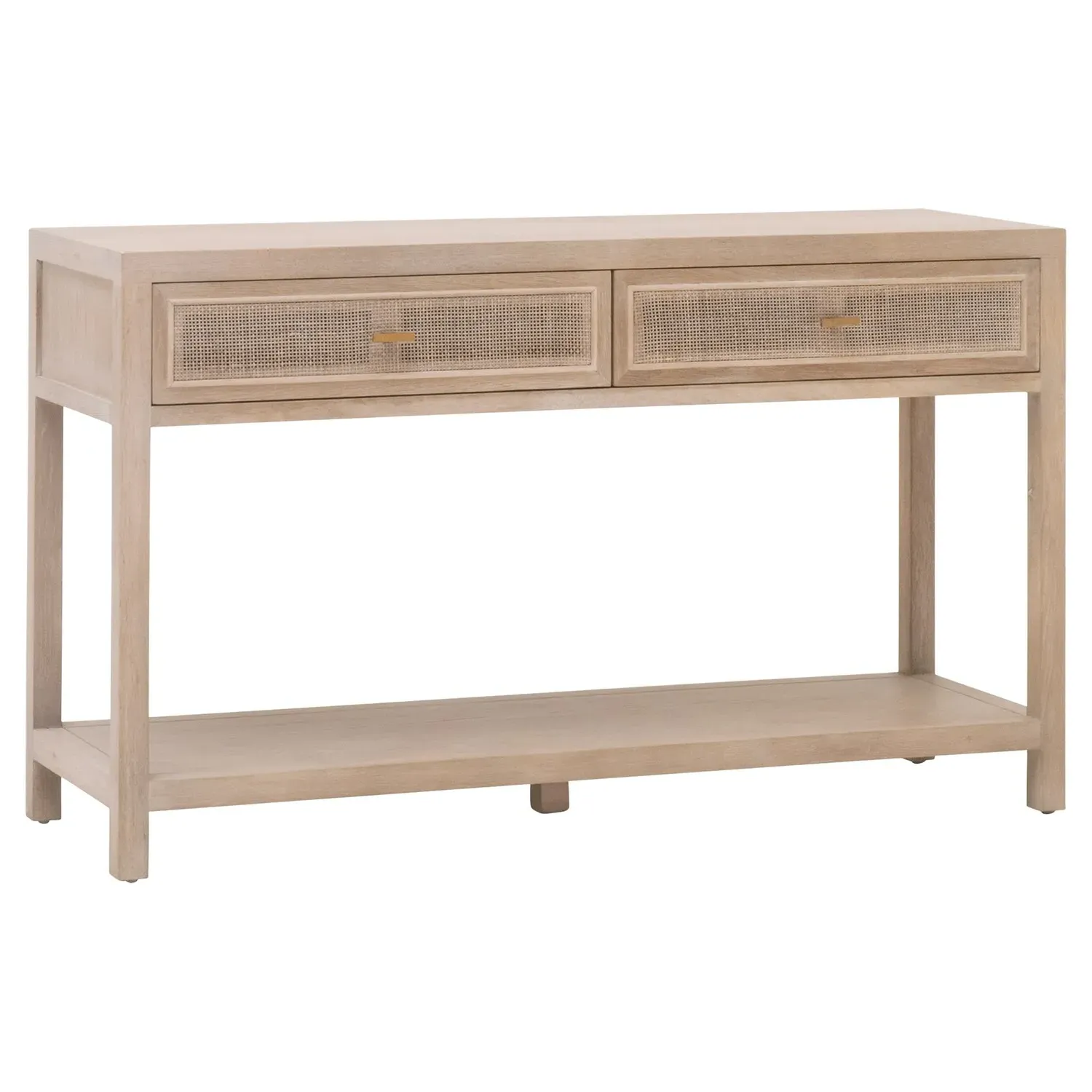 Lulu 2 Drawer Console Table - Grey, Oak