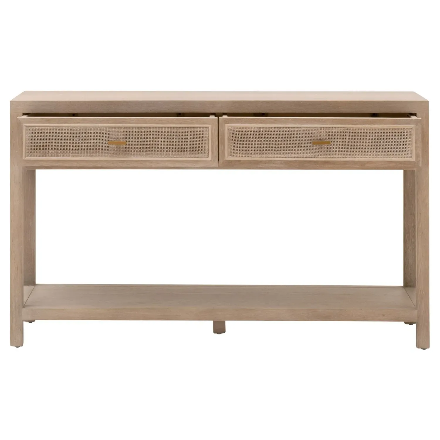 Lulu 2 Drawer Console Table - Grey, Oak