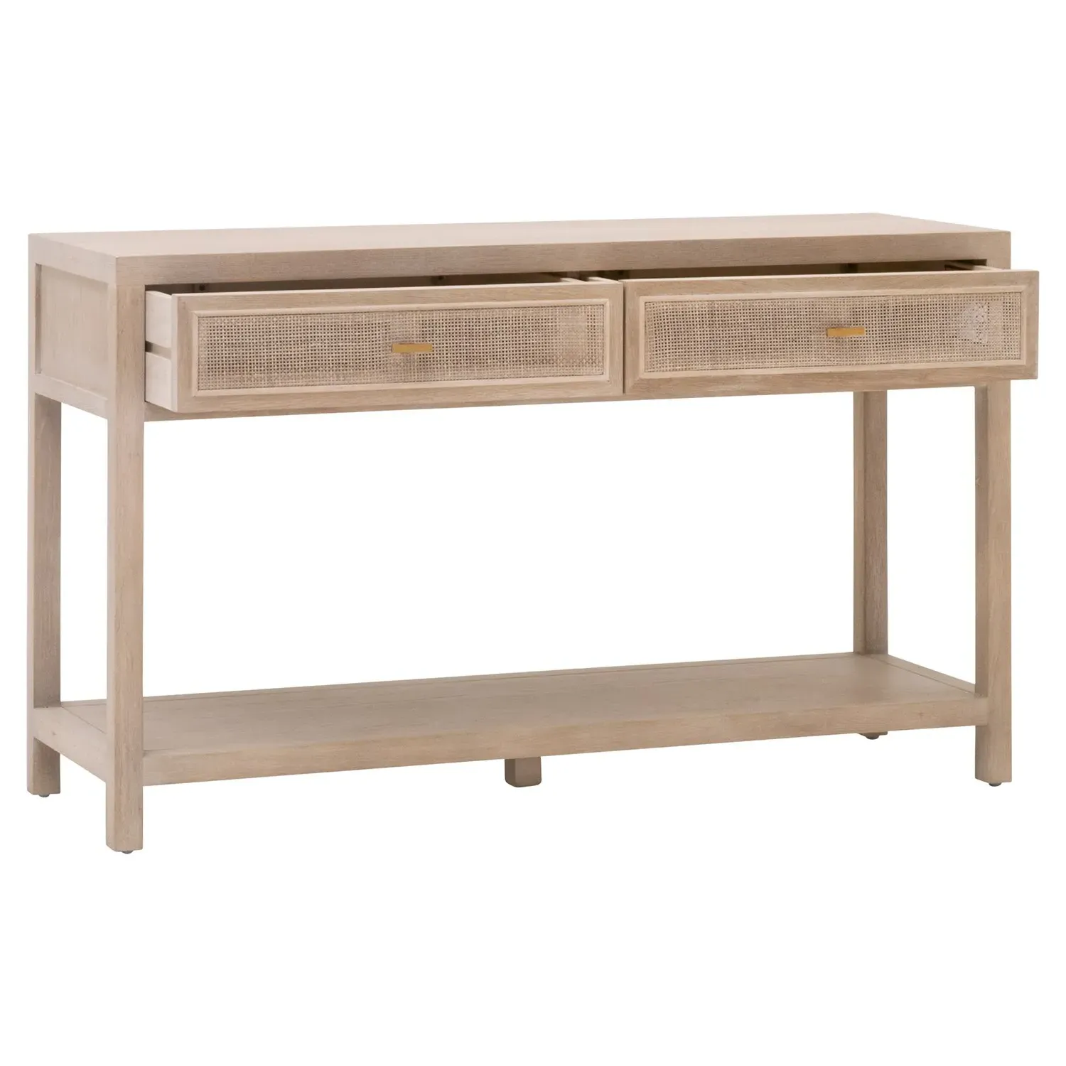 Lulu 2 Drawer Console Table - Grey, Oak