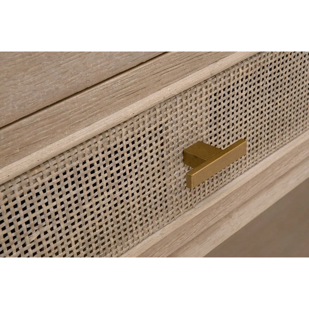 Lulu 2 Drawer Console Table - Grey, Oak