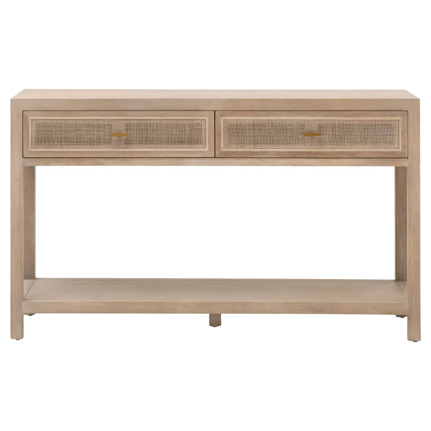 Lulu 2 Drawer Console Table - Grey, Oak image