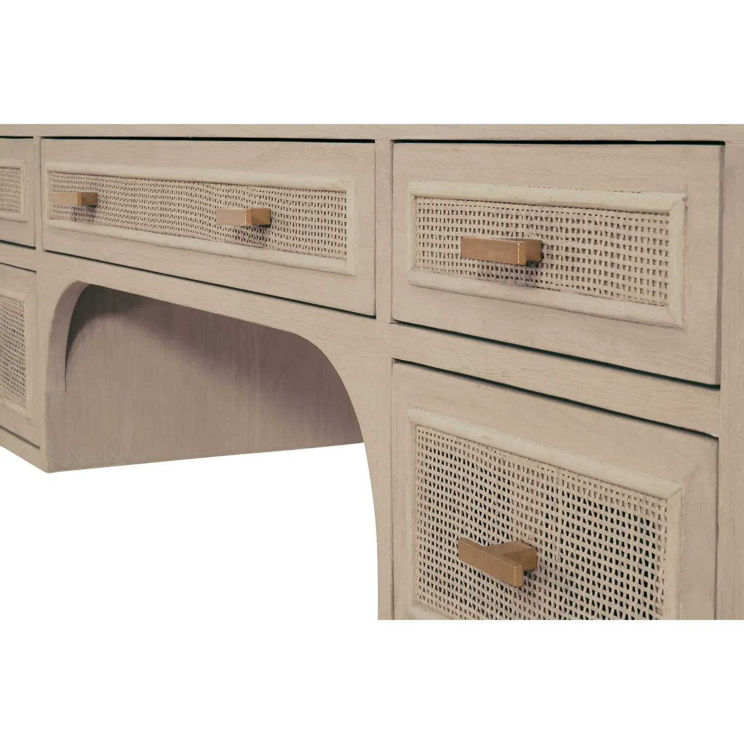 Lulu Desk with Storage - Grey, Oak