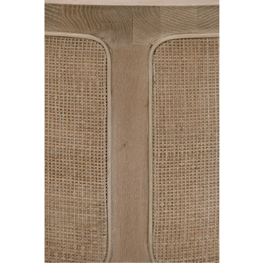 Lulu Round Drum Coffee Table - Grey, Oak