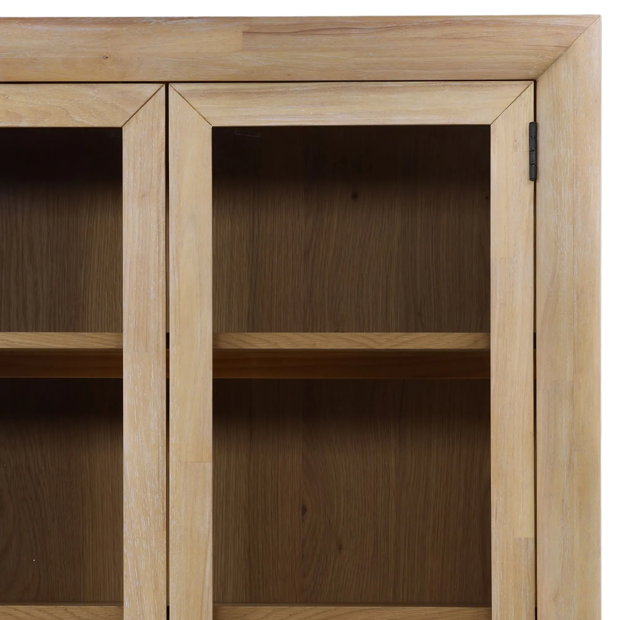 Lumber Display Cabinet - Natural Oak