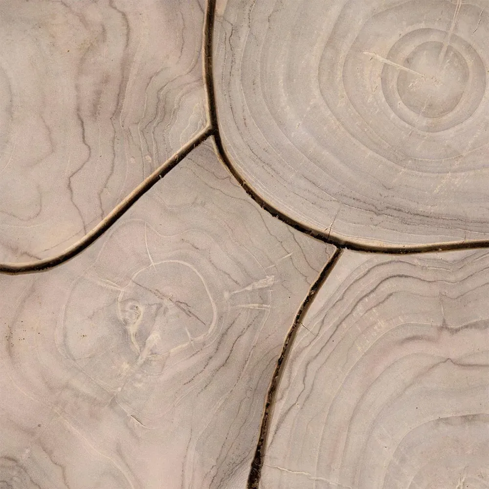 Lumber Square Side Table - Grey, Teak