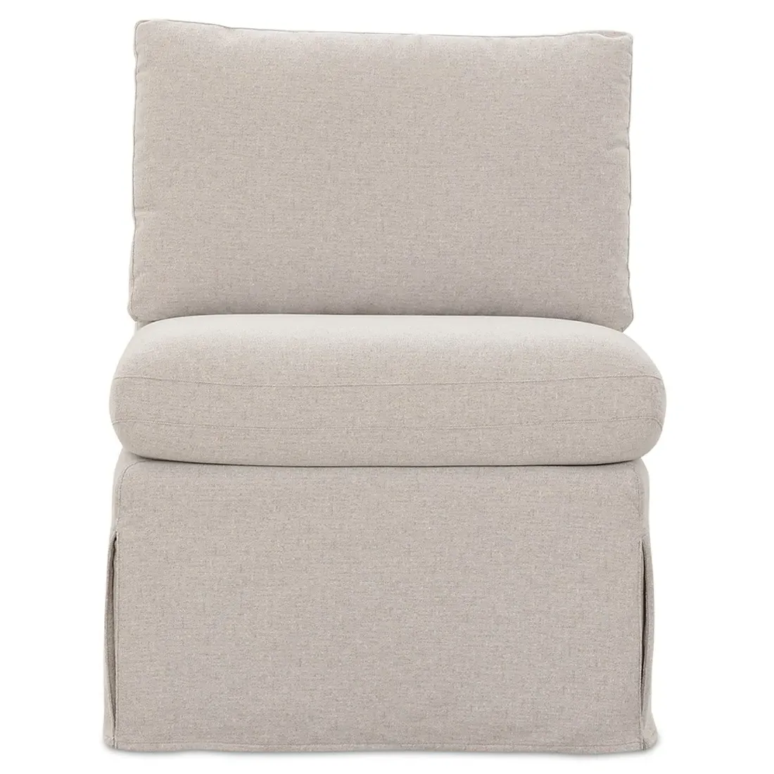 Lumiel 26" Slipcovered Dining Bench - Beige, Polyester