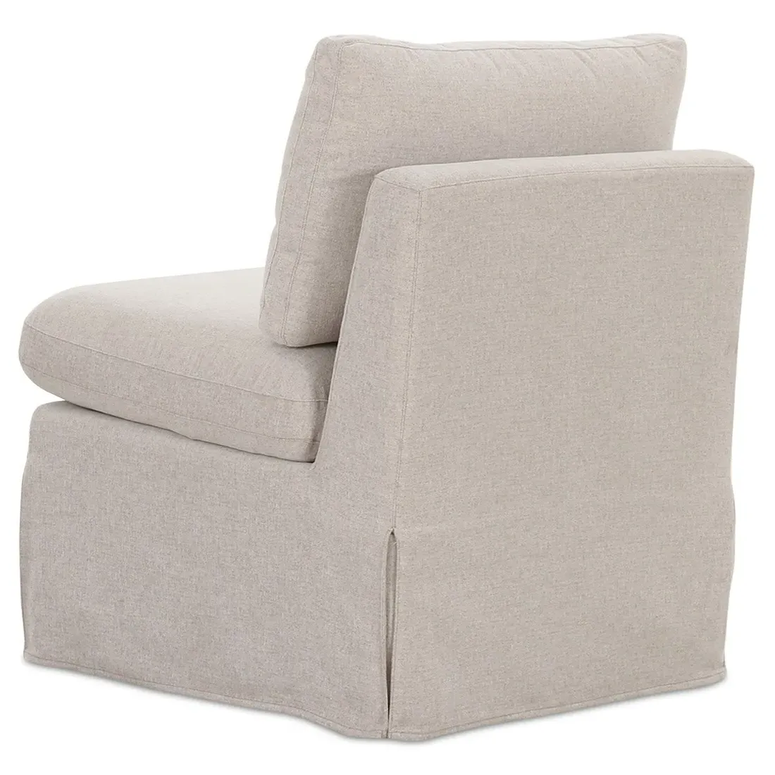 Lumiel 26" Slipcovered Dining Bench - Beige, Polyester