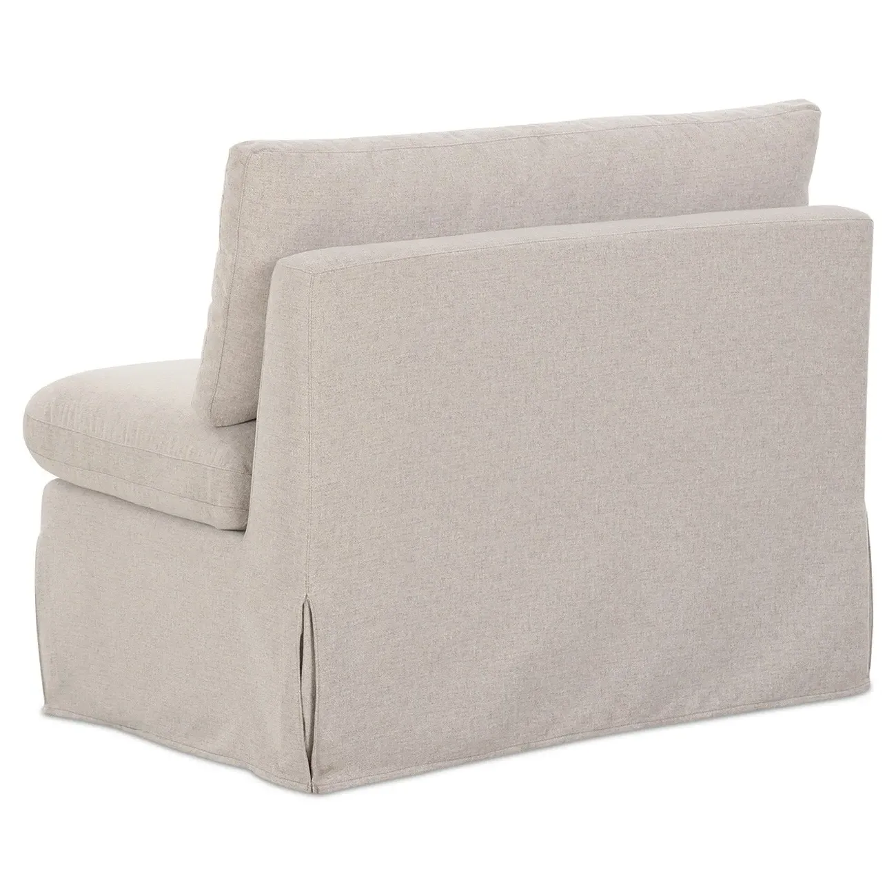 Lumiel 39" Slipcovered Dining Bench - Beige, Polyester