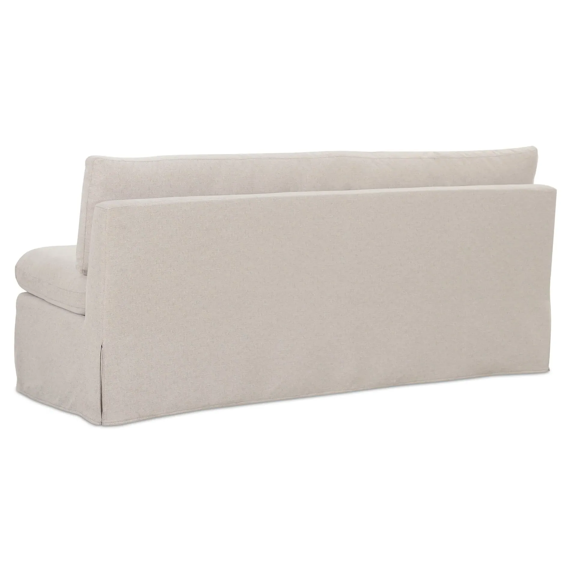 Lumiel 73" Slipcovered Dining Bench - Beige, Polyester