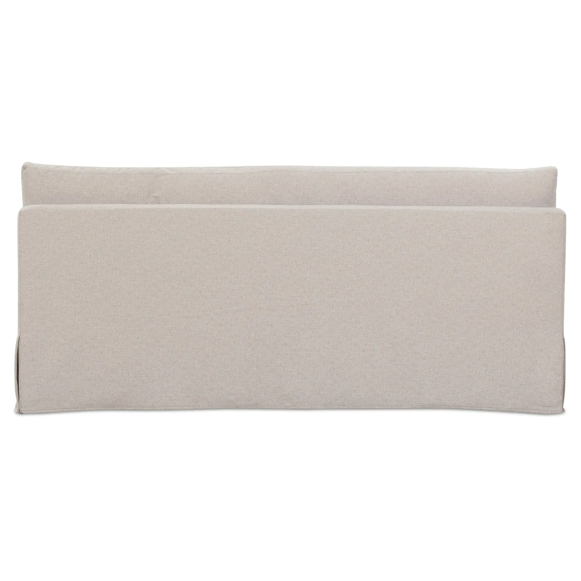 Lumiel 73" Slipcovered Dining Bench - Beige, Polyester