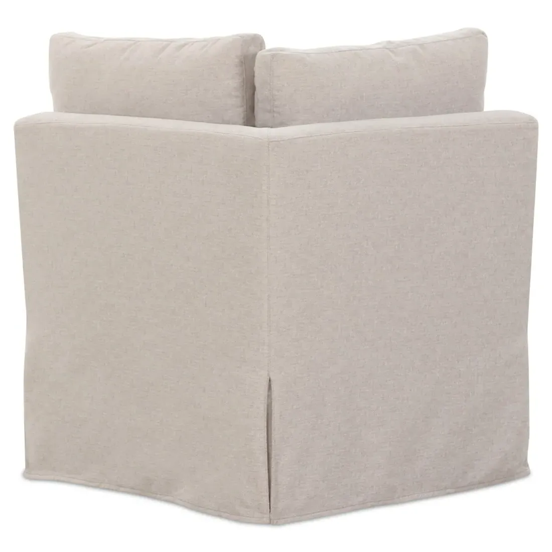 Lumiel Corner Slipcovered Dining Bench - Beige, Polyester