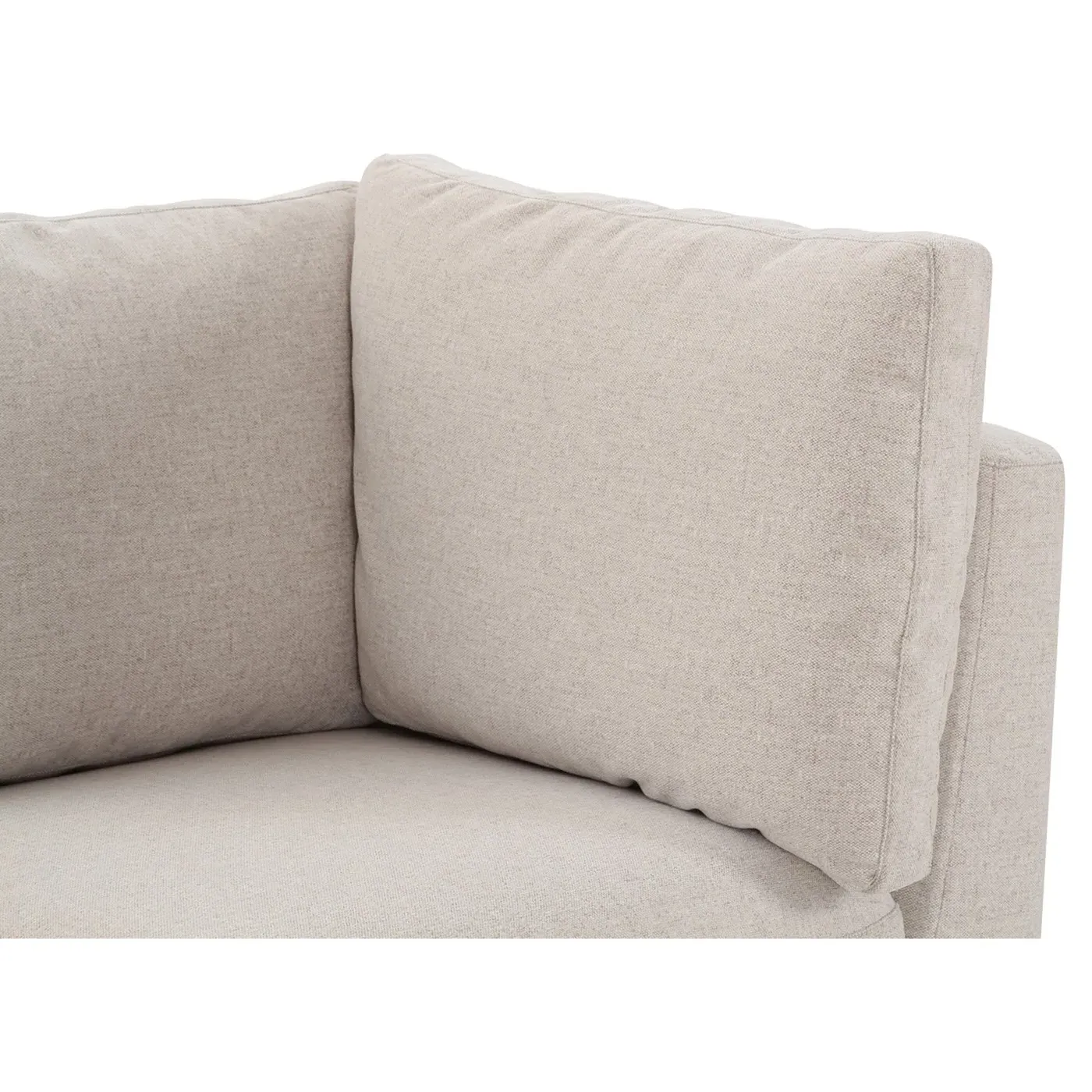 Lumiel Corner Slipcovered Dining Bench - Beige, Polyester