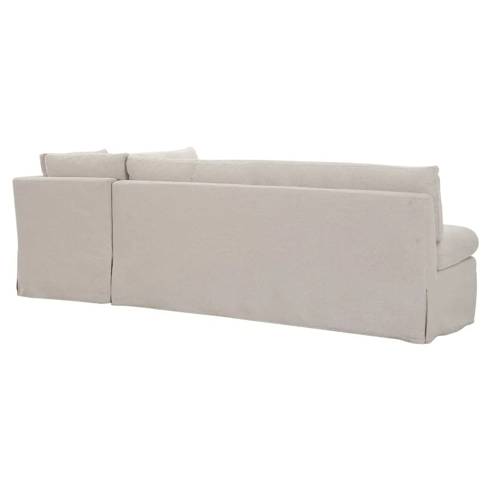 Lumiel L-Shaped Dining Banquette - Beige, Polyester