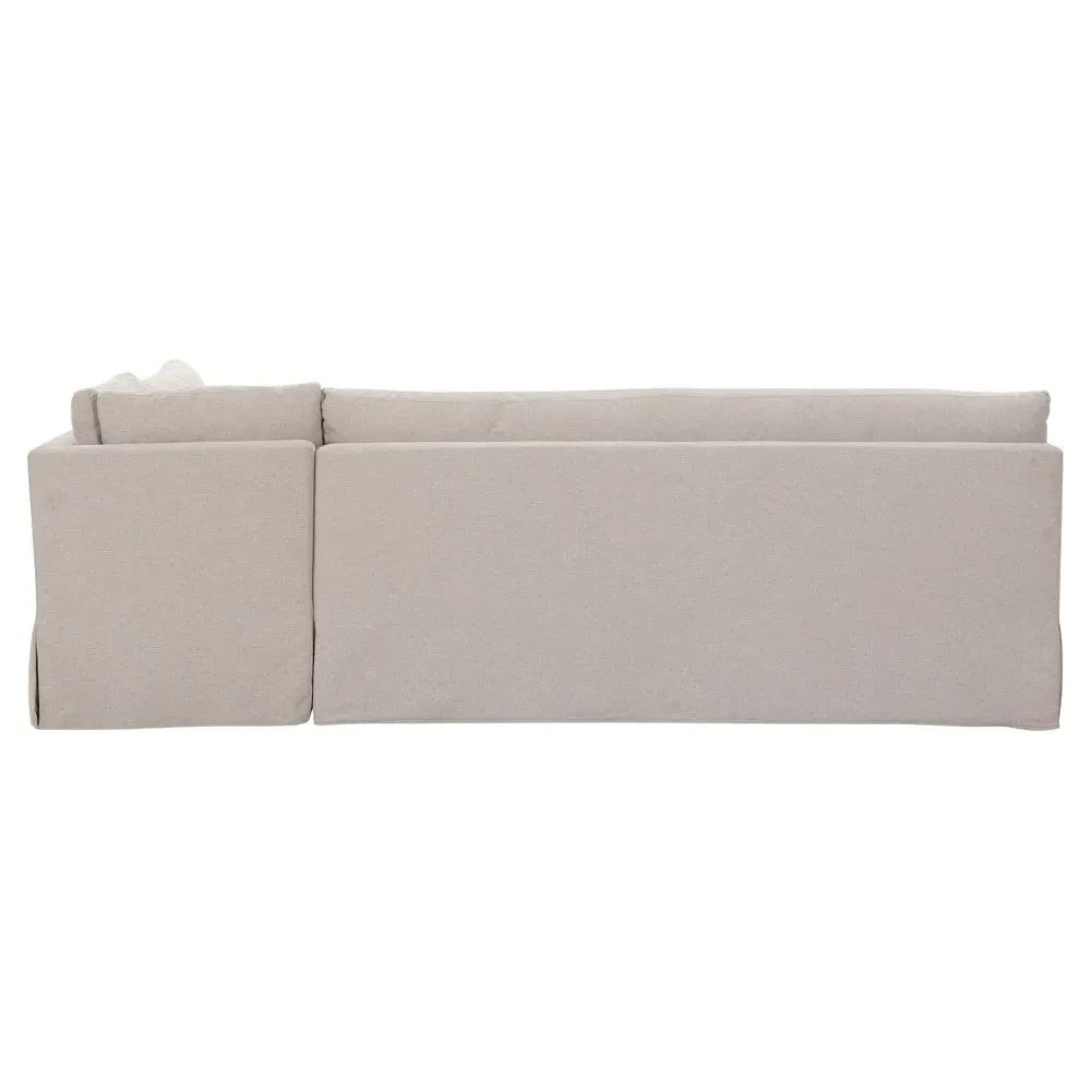 Lumiel L-Shaped Dining Banquette - Beige, Polyester