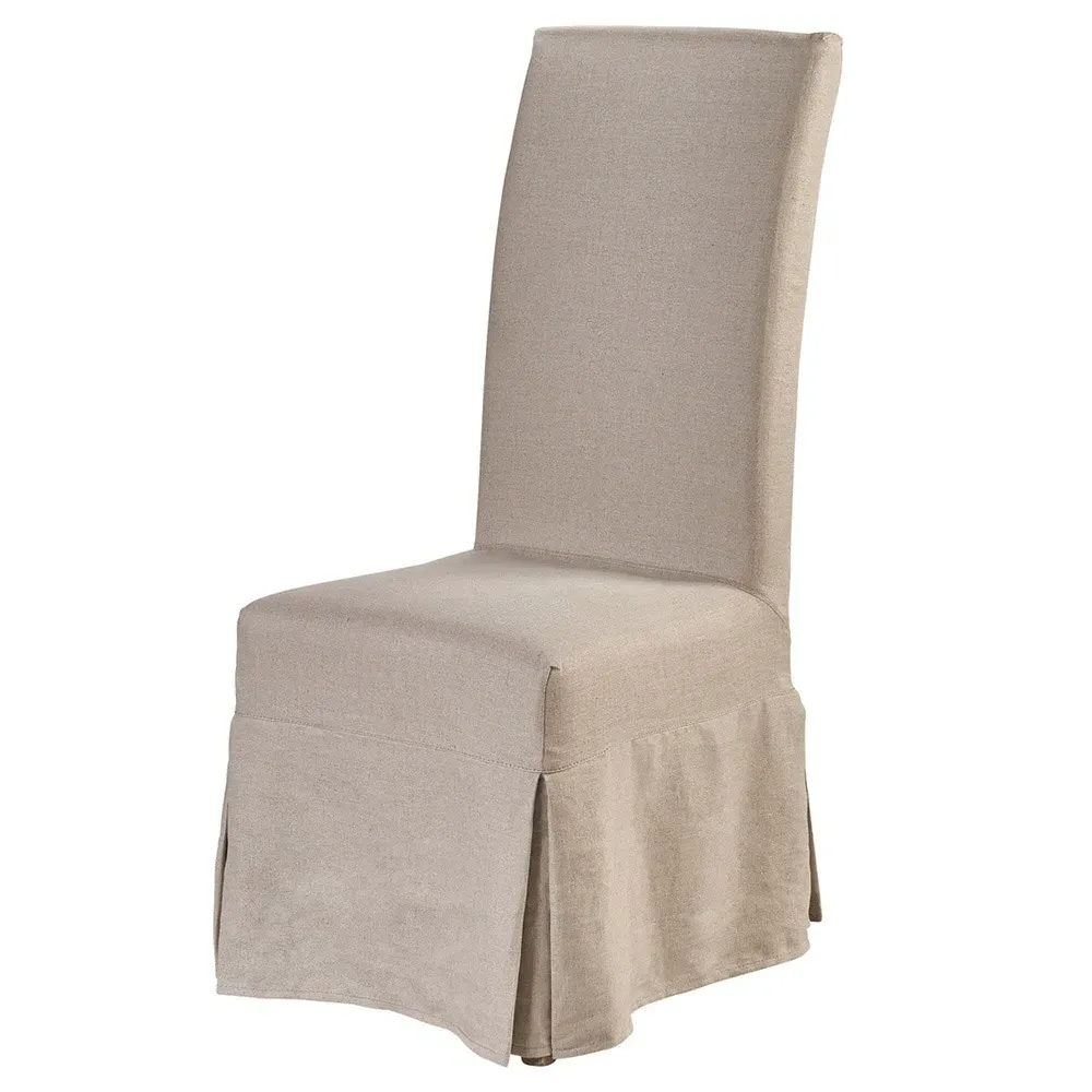 Luna French Country Parsons Dining Chair - Beige, Oak