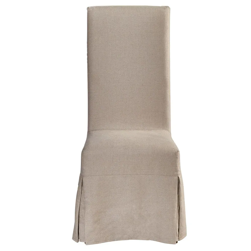 Luna French Country Parsons Dining Chair - Beige, Oak image