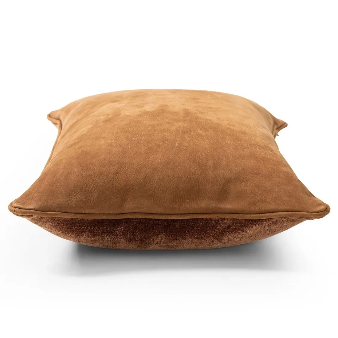 Luthira Lumbar Pillow - Brown, Leather