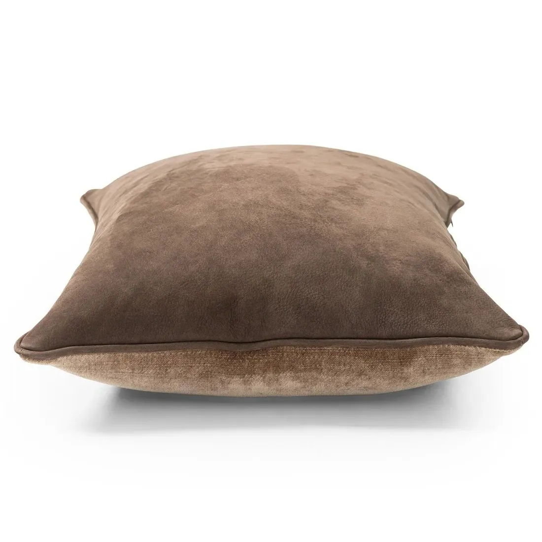 Luthira Lumbar Pillow - Dark Brown, Leather