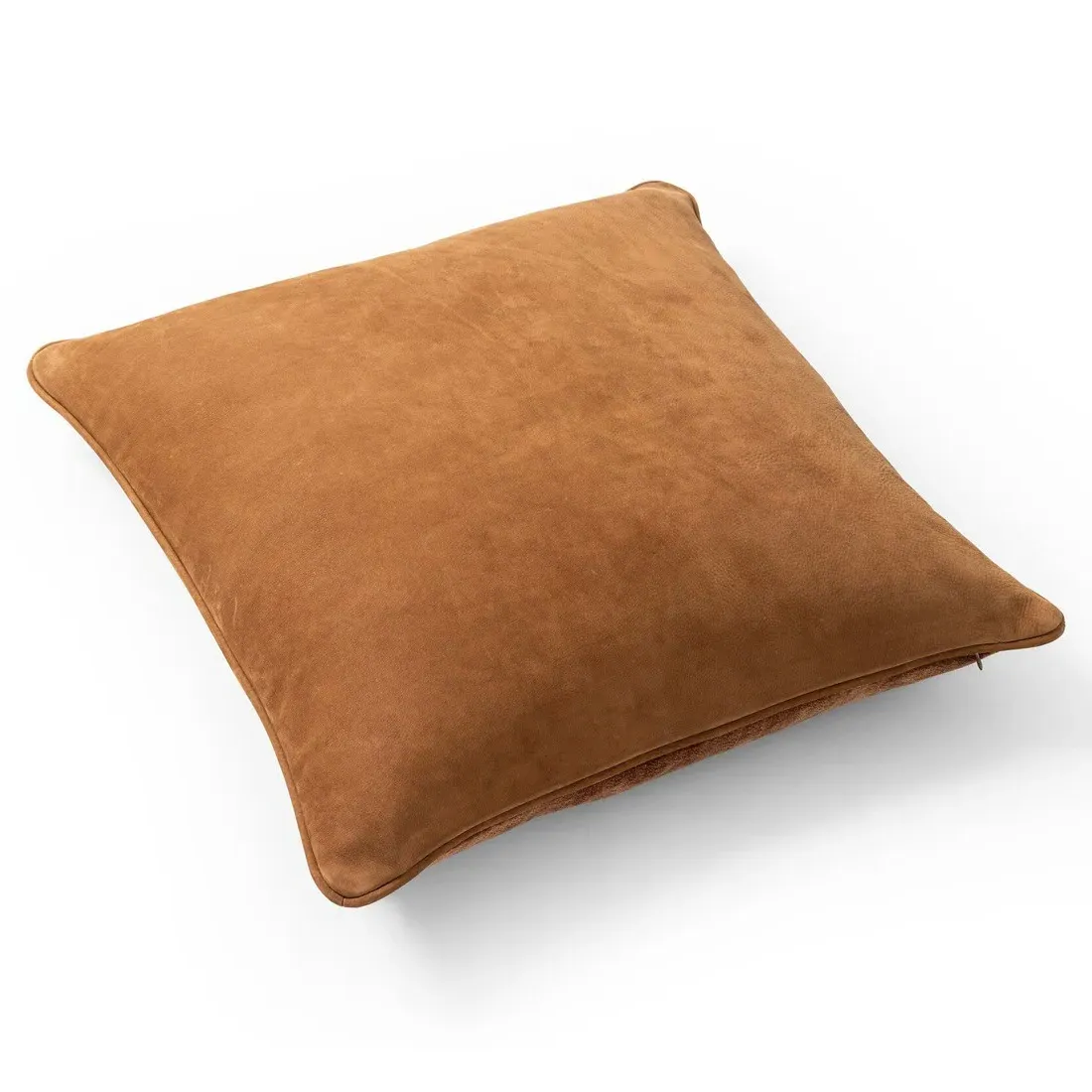 Luthira Throw Pillow - Brown, Leather