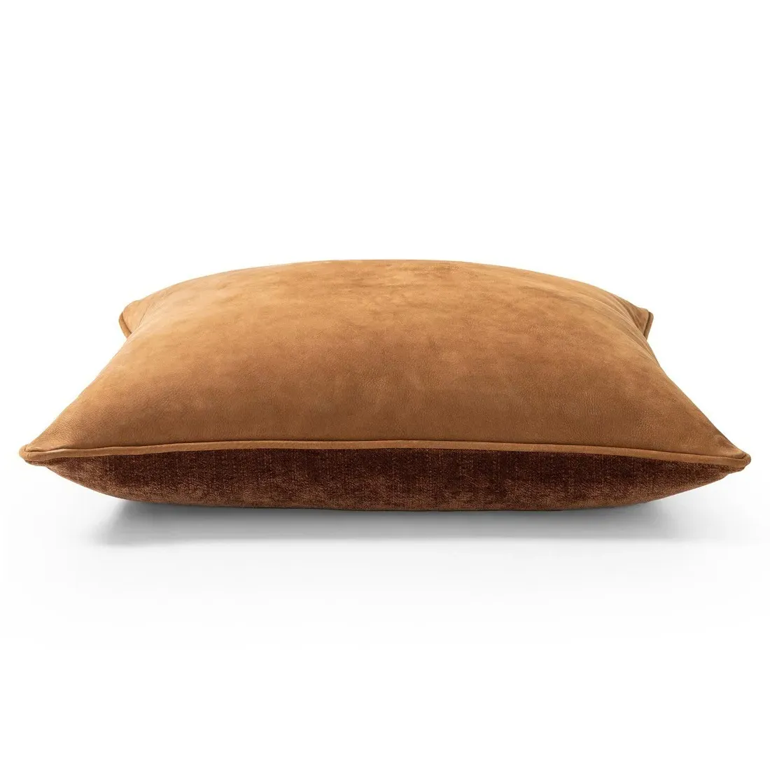 Luthira Throw Pillow - Brown, Leather