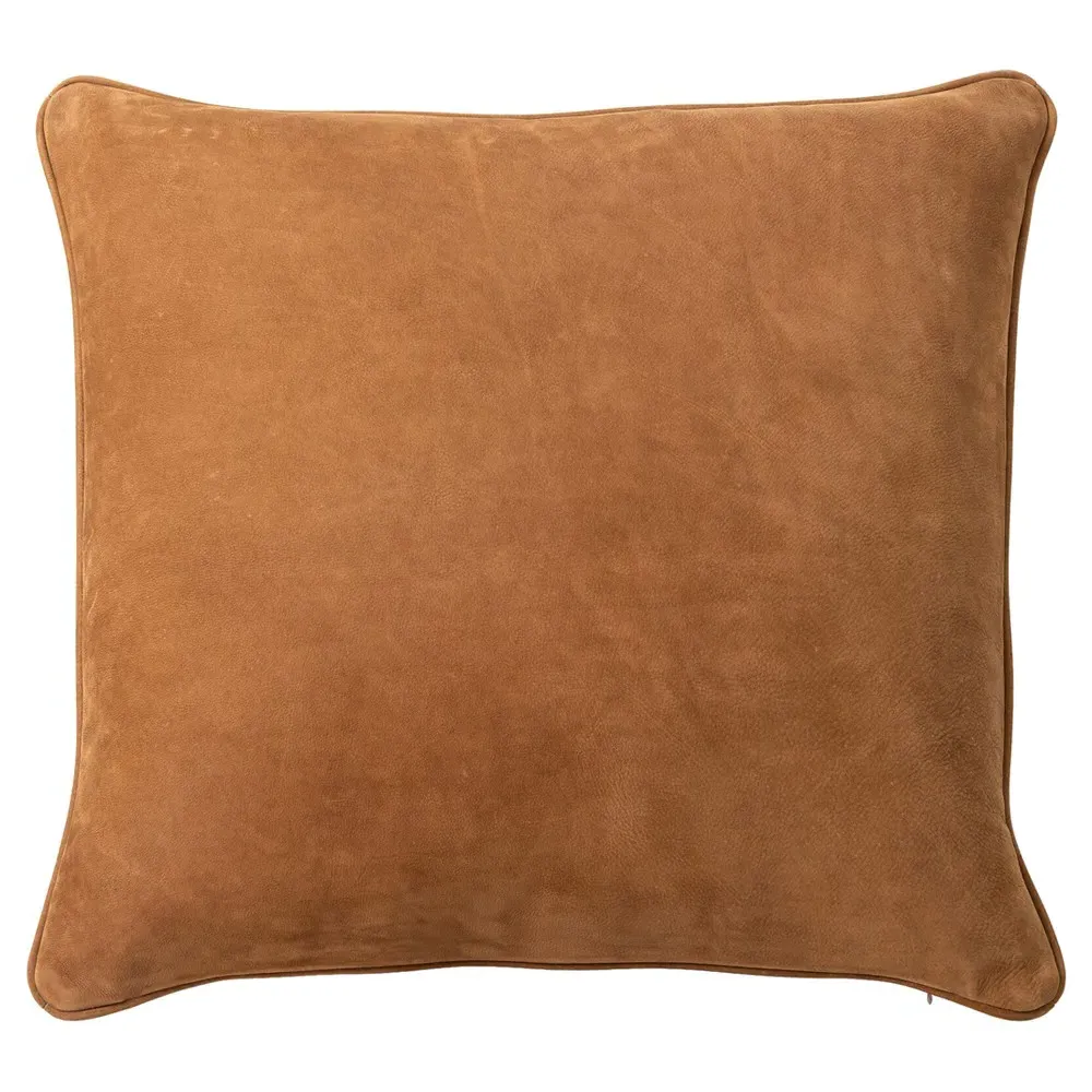 Luthira Throw Pillow - Brown, Leather image