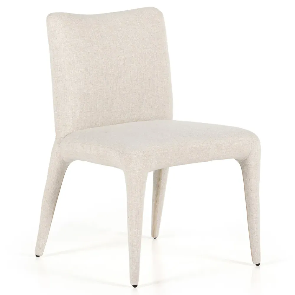 Luvinia Dining Side Chair - Off White, Linen