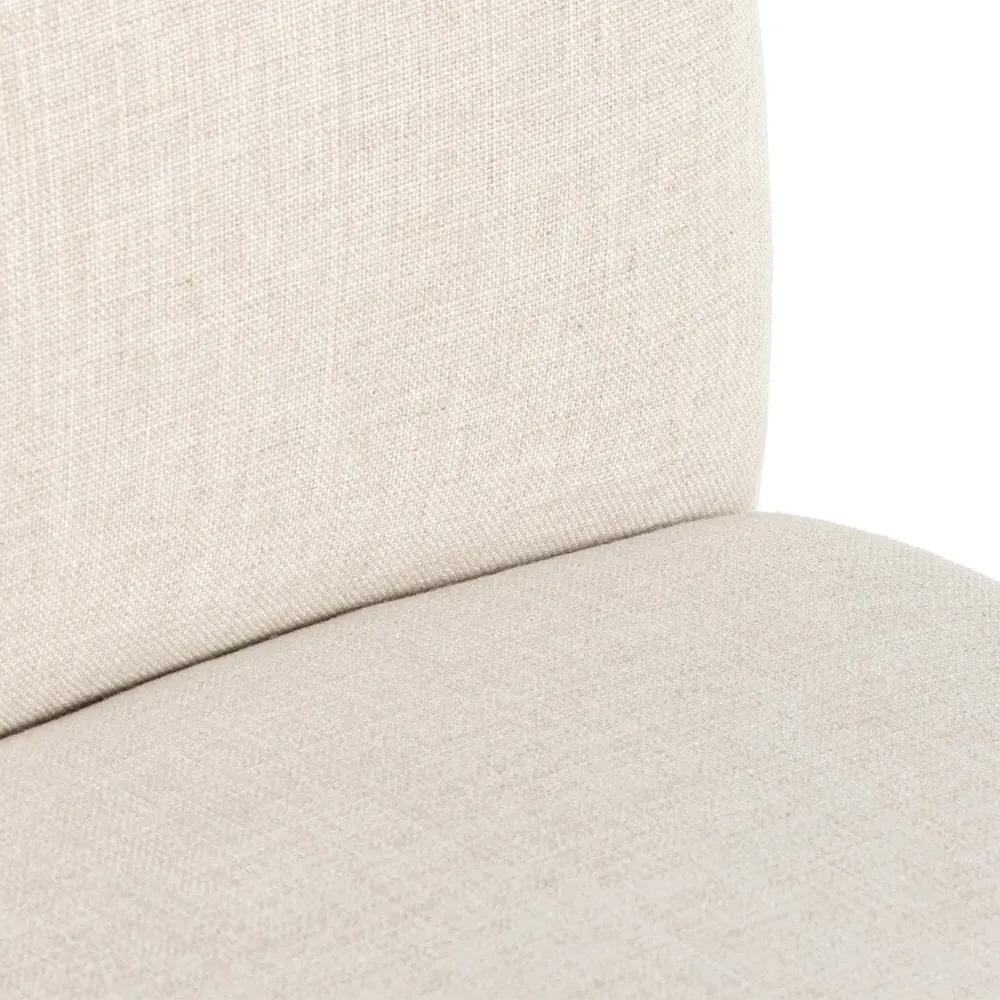 Luvinia Dining Side Chair - Off White, Linen