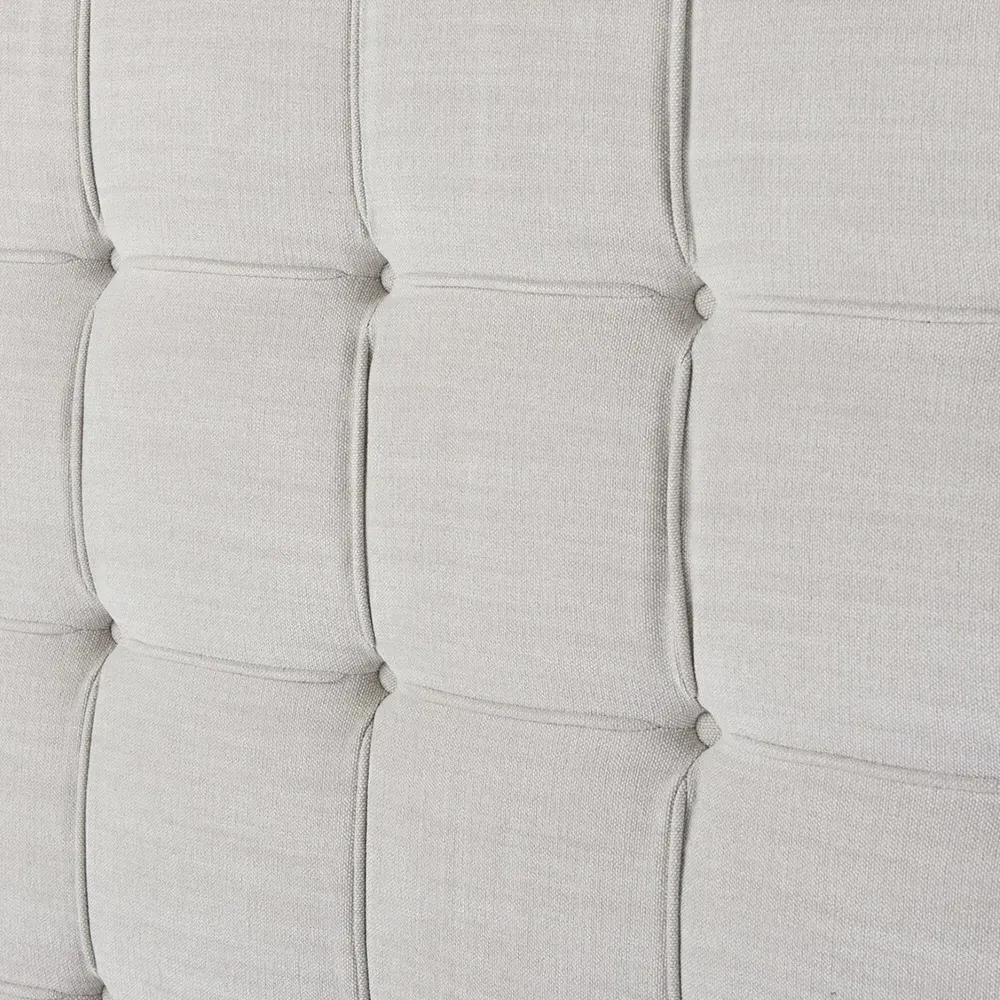 Lyanna King Size Tufted Platform Bed - Grey