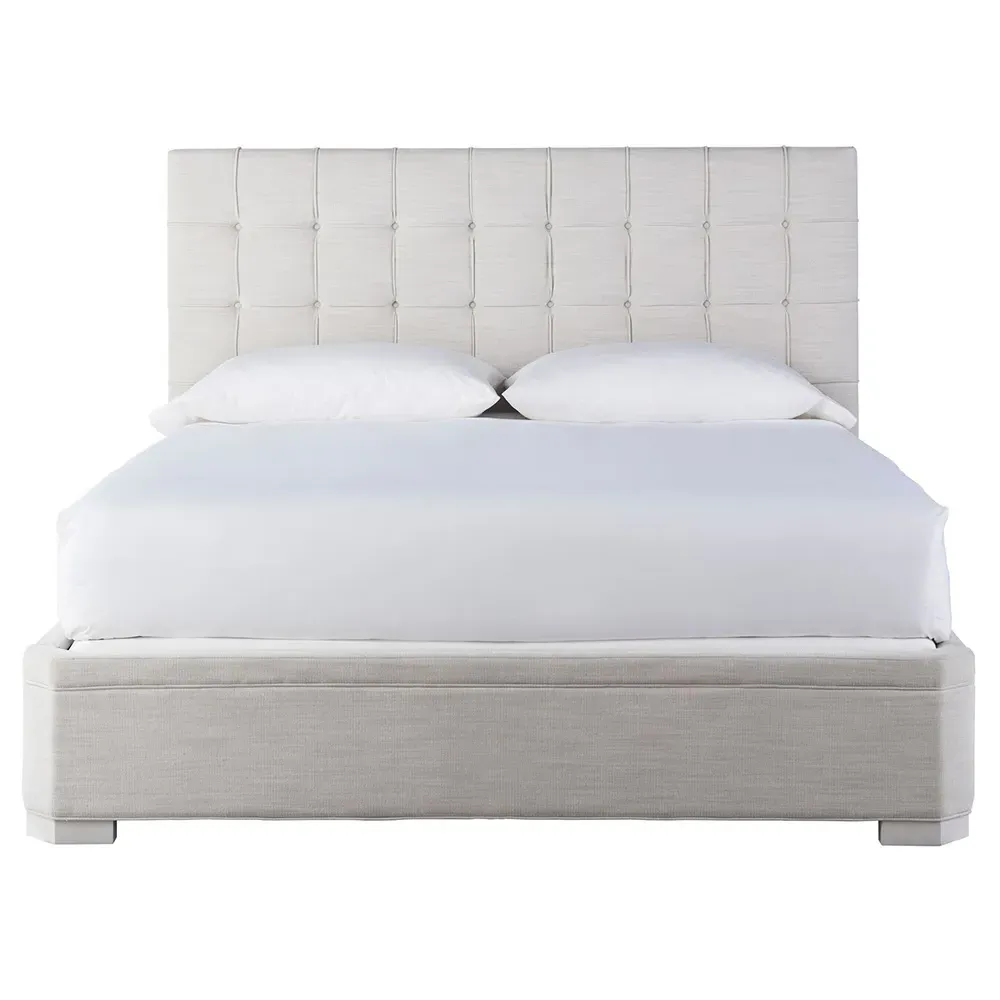 Lyanna Queen Size Tufted Platform Bed - Grey image