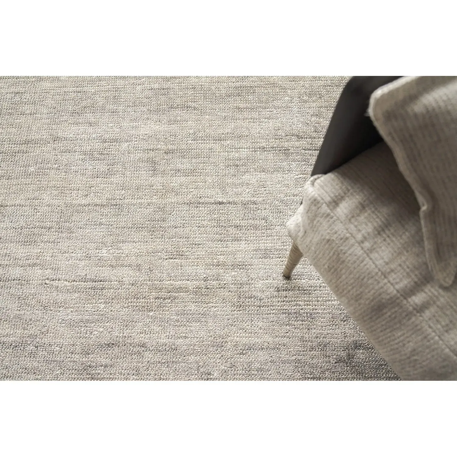 Lydia Solid Rug - Grey, Wool