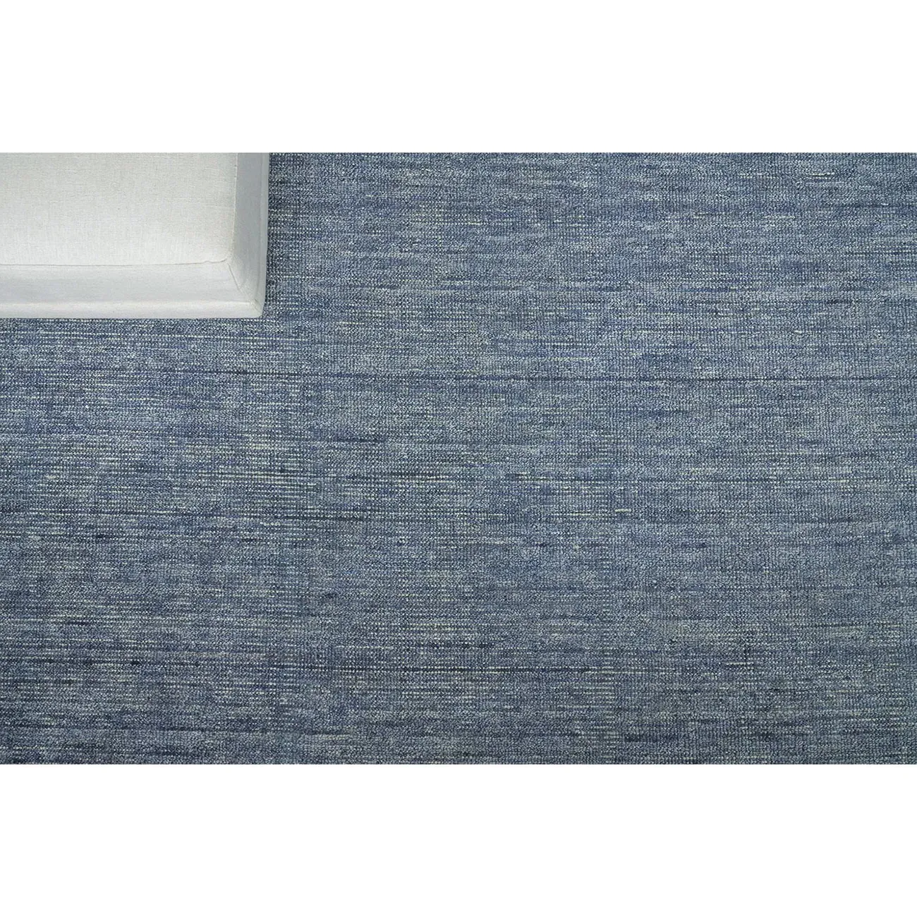 Lydia Solid Rug Sample - Blue, Wool