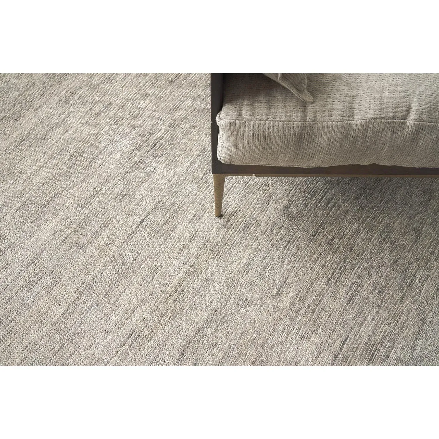 Lydia Solid Rug Sample - Grey, Wool