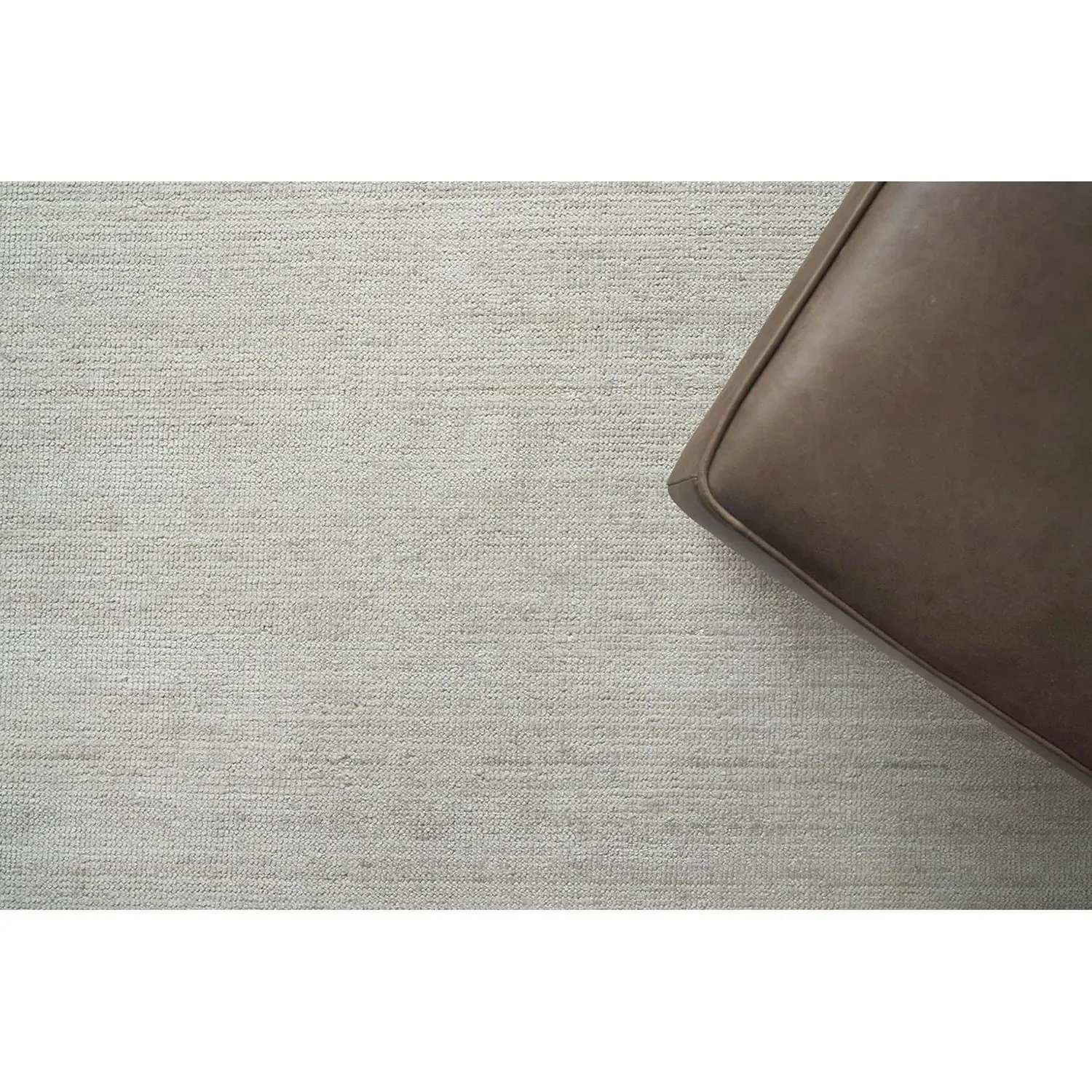 Lydia Solid Rug - Silver, Wool