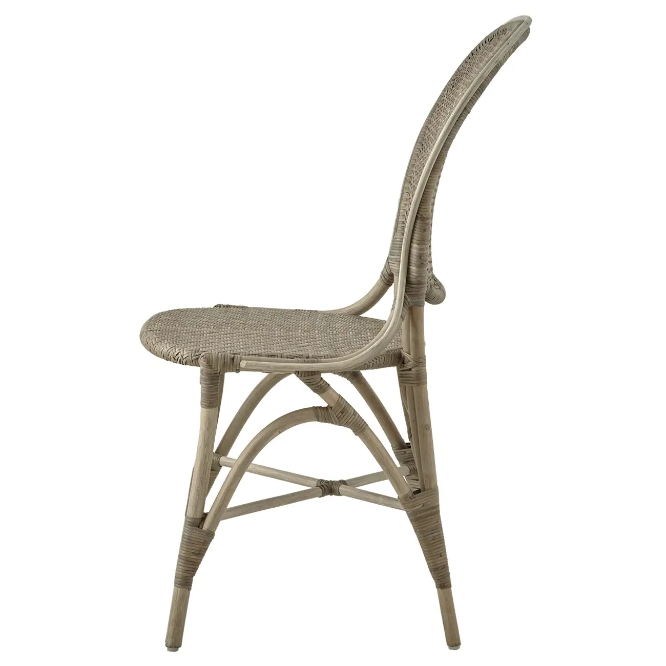 Lydia Woven Rattan Dining Side Chair - Grey