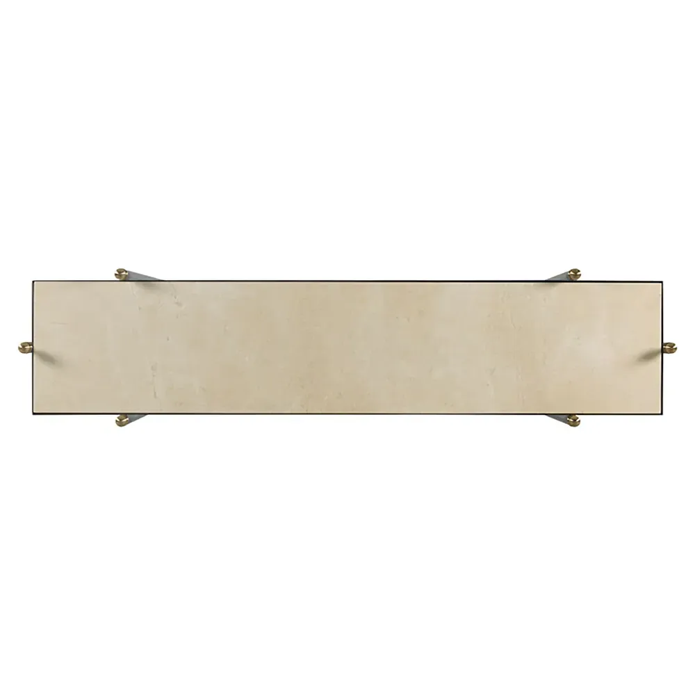 Lyle Finial Console Table - Beige, Marble