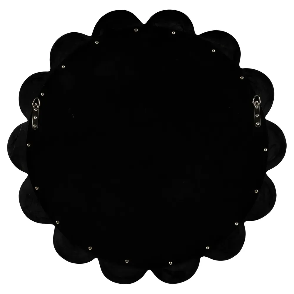 Lylia Scalloped Wall Mirror - White