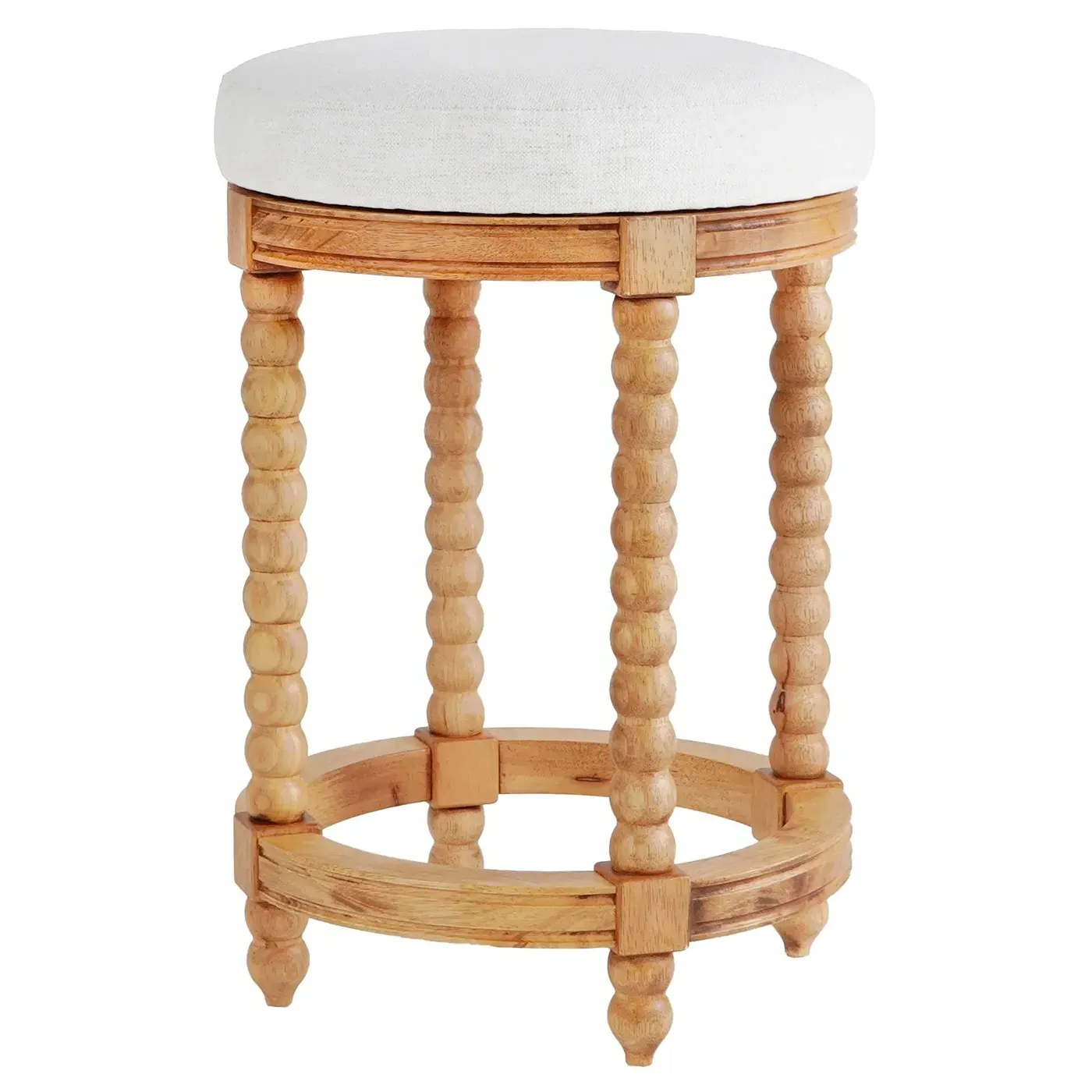 Lynda Swivel Counter Stool - Brown, Rubberwood image