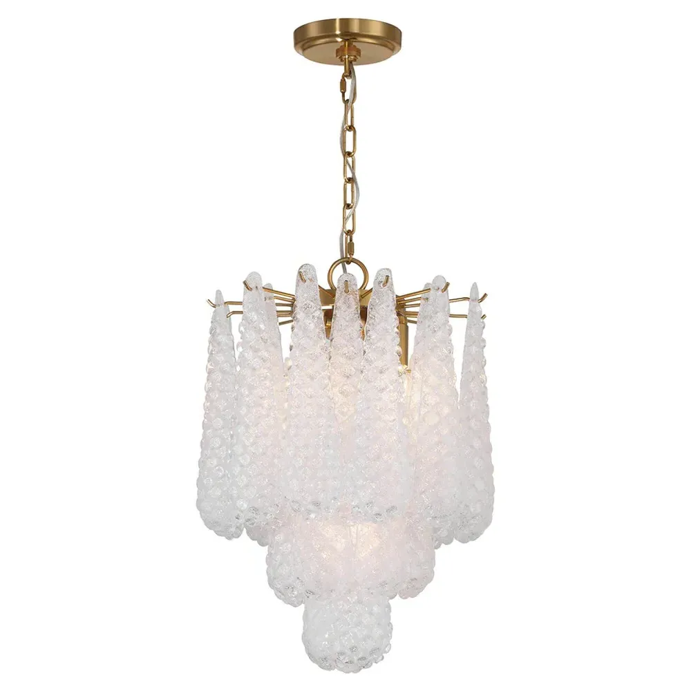 Lyra Pendant Light - Clear, Aged Brass